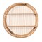 Decorative Rattan Round Display Shelf With 2 Shelves for The Dining Room, Living Room, or Office.